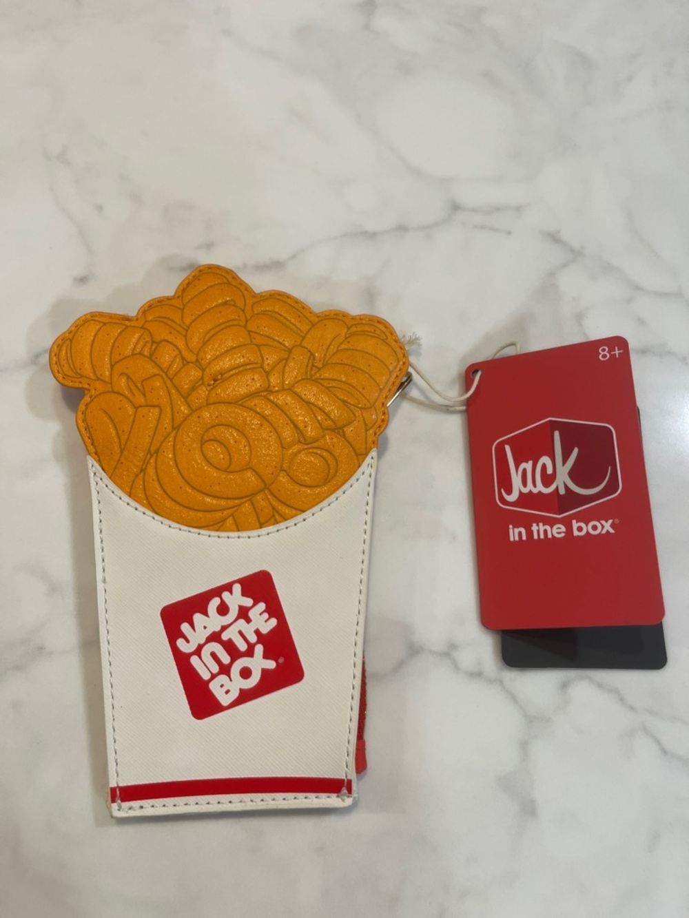 Loungefly Jack in the Box Fries Wallet Cardholder - White, Red, Orange